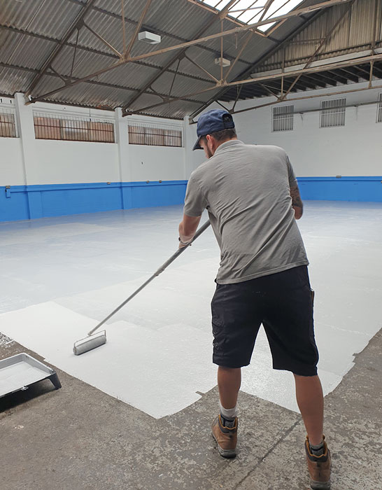 Painting floor